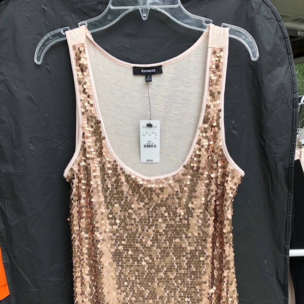 Sequin tank top